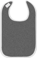 Herbruikbare slab voor volwassenen, waterdichte slab voor senioren van badstof, wasbaar, waterdichte slab voor volwassenen, comfortabel en zacht, unisex kledingbeschermer met klittenbandsluiting (blau
