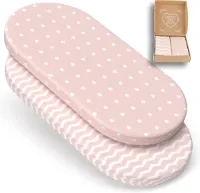 Hoeslaken kinderwagen wieg bedlaken matrashoes 78x36 80x35 80x40 cm 100% Oeko-Tex katoen oudroze