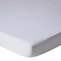 Homescapes - Set van 2 badstof matrasbeschermers babybed - waterdicht - 60x120 cm