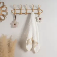 Hydrofiel doek met kant - Wit