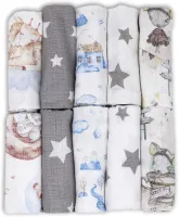 Hydrofiele Luiers 70 x 80 cm - 10 Pack voor Meisjes en Jongens