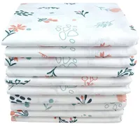Hydrofiele doeken met natuurlijke motieven - set van 10 | 70x80 cm | spuugdoeken | babyspeciaalzaken