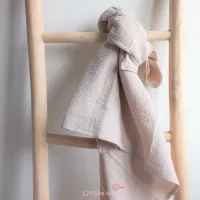 Hydrofiele swaddledoek XL - Sand - 120x120xm - LM Baby Art | Grote hydrofiele doek | Extra zacht
