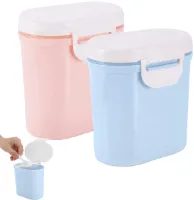 Ibenzoa® Makkelijk Mee Te Nemen Herbruikbare Melkpoeder Bewaarders Voor Babyvoeding Met Luchtdichte Deksel