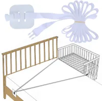 Ibenzoa® Riem voor babybed bevestiging geschikt voor boxspring en bijzetbed met veilige bescherming