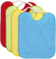 Ibenzoa® Set van 4 Luxe Waterdichte Babyslabbetjes met Comfortabele Sluiting voor Optimale Bescherming