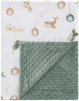 Ibenzoa® Super Zachte en Ademend Babydeken van 100% Katoen, Perfecte Kinderwagen- en Speeldeken