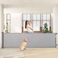 Ibenzoa® Uittrekbaar en Extra Breed Veiligheidshek voor Kinderen en Huisdieren, Geschikt voor Binnen en Buiten