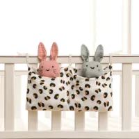Il Bambini - Hydrofiele Baby Boxopbergtas - Boxzak Organiser - Luipaard - 20x39 cm