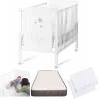 Indi Babybed met Cododo Set en Matras - 4 Wielen