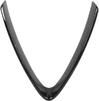Inovra Plus - Grill Decoration Frame Trim voor Stelvio 2017-2023 - V-vorm Grille Cover - Bumper Grill Bescherming - Zwart - Auto Accessoire