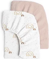 Inovra ® Zachte en Comfortabele Muslin Hoeslaken voor Babybedje - 100% Katoen