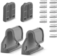 Intrekbare Baby Gate Vervangende Onderdelen - Originele Hardware Set - Grijs
