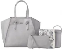 Isoki Luiertas Easy Acces Tote Portsea Grey Isoki Luiertas Easy Acces Tote