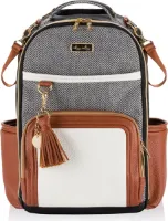 Itzy Ritzy Boss Plus™ - Backpack Luiertas - Coffee & Cream - Cognac / Zwart / Creme