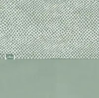 Jollein Baby Laken Wieg 75x100cm Snake - Ash Green