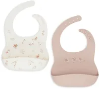 Jollein Baby Slab Siliconen - Lovely Birds - 2-pack