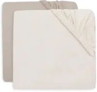 Jollein - Hoeslaken Jersey 40/50x80/90cm - Wieg, Ledikant, Babybed - Oatmeal/Sand