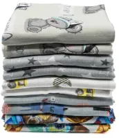 Katoenen stoffen luiers en spuugdoekjes - 12-pack - 70x80 cm - OEKO-TEX goedgekeurd - veelzijdige babydoeken