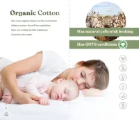 Kiki Kids matras 70x140 cm kinderen - koudschuim - 13 cm dik - organic cotton - afritsbaar - wasbare hoes