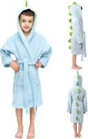 Kinderbadjas dinosaurus voor jongens en meisjes, 100% katoen, Oeko-Tex®