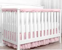 Kinderbedbeschermingsset - anti-botsingsband decoratie voor babybedhek - veilige tandjesbescherming - wiegbescherming - borstwering