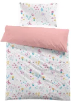 Kinderdekbedovertrek - 120x150 cm - Roze - Polyester microvezel