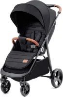 Kinderkraft GRANDE PLUS - Kinderwagen - Lichtgewicht met staal frame - Klik&Vouw systeem - Vering op 4 wielen - Grote EVA wielen, niet opblaasbaar - Verstelbare rugleuning en voetsteun - Uitbreidbare 