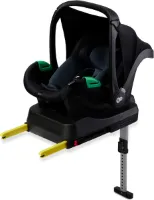 Kinderkraft MINK PRO I-size + Isofix Base - H-Guard & SPS - Autostoeltje 40-75 cm - vanaf de geboorte - Verstelbare hoofdsteun - Inzetstuk voor de allerkleinsten - Zwart