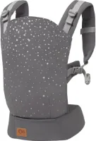 Kinderkraft NINO CONFETTI - Babydrager tot 20 kg - 2 draagwijzen: buikdrager en rugdrager - Grijs