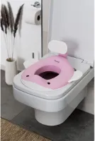 Kindertoiletbril Walvis voor kinderen, schattig walvisdesign, verkrijgbaar in moderne kleuren, vrij van schadelijke stoffen en kindvriendelijk, lichtroze