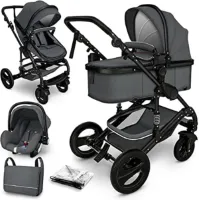 Kinderwagen 3 in 1 - Babywagen 3 in 1 - Wandelwagen - Kinderwagen 3 in 1 Incl Autostoel