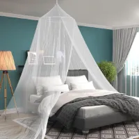 Klamboe 2 en 1 Persoons - Geschikt voor Kinderkamer - Rond - 65 x 250 x 1250 - Veilig voor Baby Bedjes