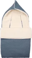 Koeka voetenzak 0+ 3/5 punts wafel/teddy Oslo bluestone 0-6 Maanden