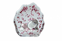 Kraamcadeau Kristal en Zilver H12 cm.