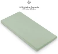 Laleni Jersey Baby/Kind Hoeslaken - Actief Ademend - Oeko-Tex Certificeerd - Babybed, Wieg, Kinderbed 100 x 115 x 10cm, zomergroen, zeshoek, set van 2