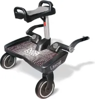 Lascal BuggyBoard MAXI+ - Meerijdplankje zet zitje voor kinderwagen/buggy - Tot 22kg - Grijs