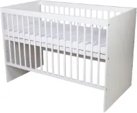 Ledikant 120 x 60 cm met Verstelbare Hoogte - Veilig en Stabiel Babybed