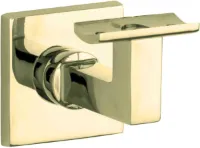 Leuninghouder Bauhaus hol M10 messing gelakt