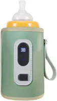 Lexium Flessenwarmer onderweg - Draagbare Baby Flessenwarmer - Intelligente Flesverwarmer - Oplaadbaar - Geschikt voor Borstvoeding & Babyvoeding - Draadloos te gebruiken om je melk op temperatuur te 