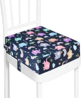 Lexium Stoelverhoger voor Eetkamerstoel - Zitverhoger Peuter Eettafel - Kinderen - Booster Seat - Zitkussen Tafel - Zitverhoger Voor Kinderen & Volwassenen - Stoelverhogers Voor Eettafel - Memory Foam