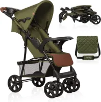 Lichtgewicht Buggy tot 15 kg, Kinderwagen van ca. 6 maanden tot ca. 3 jaar, Wandelwagen met 5-punts Veiligheidsgordels, Rugleuningverstelling tot Ligpositite, Snel Opvouwsysteem