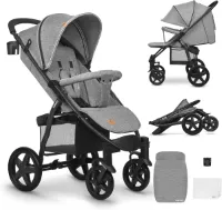 Lichtgewicht Kinderwagen met Verstelbare Rugleuning en Voetsteun - Ideaal voor Kinderen tot 22 kg