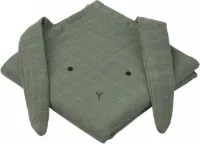 Liewood Hannah Rabbit Hydrofieldoek Faune Green 2 Stuks