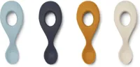 Liewood - Liva Siliconen Lepel (Set van 4) - Lepels - Sea Blue Multi Mix