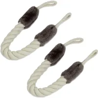Linlinfa Deurstopper voor kinderen, deurklembescherming, deurkoord, babyklembescherming, vingerklembescherming, gemaakt van koord 60 cm. 2-pack
