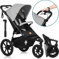 Lionelo Azura - Kinderwagen - van 6 maanden tot 22 kg - 360° zwenkwielen - XXL kapje met UPF50+ filter