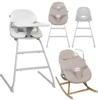 Lionelo Dalia Set - 4-in-1 Kinderstoel & Schommelstoel - Verstelbaar en Meegroeiend tot 60 kg - Inclusief Eettafel & Ligstoel