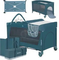 Lionelo Flower Campingbedje 2in1 - Meegroeibed - Co-sleeper - LockGuard - draagtas