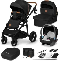 Lionelo Mari Tour - kinderwagen - 3in1 - wielen: off-roadtype met een diameter van 27 cm - 3D panoramische ventilatie - Bedieningsknoppen met geheugenfunctie - Draagzakfunctie